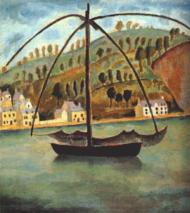 fishing boat in the mediterranean c1929